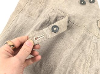 Drillichhose rohweiss Wehrmacht. Kammerstück in gutem Zustand