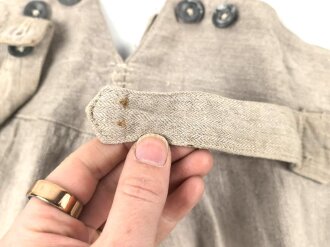 Drillichhose rohweiss Wehrmacht. Kammerstück in gutem Zustand