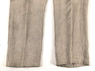 Drillichhose rohweiss Wehrmacht. Kammerstück in gutem Zustand