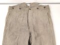 Drillichhose rohweiss Wehrmacht. Kammerstück in gutem Zustand