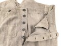 Drillichhose rohweiss Wehrmacht. Kammerstück in gutem Zustand