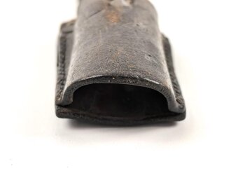 Koppelschuh zum Seitengewehr für k98 der Wehrmacht. Datiert 1938, alt überarbeitetes Stück