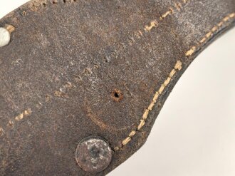 Koppelschuh zum Seitengewehr für k98 der Wehrmacht. Datiert 1938, alt überarbeitetes Stück