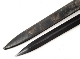 Seitengewehr M84/98 für k98 der Wehrmacht. Nummerngleiches Stück, Hersteller S/238, datiert 1936