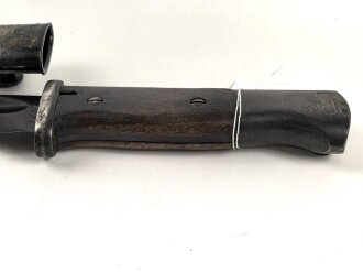 Seitengewehr M84/98 für k98 der Wehrmacht. Nummerngleiches Stück, Hersteller S/238, datiert 1936