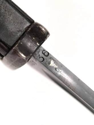 Seitengewehr M84/98 für k98 der Wehrmacht. Nummerngleiches Stück, Hersteller S/238, datiert 1936