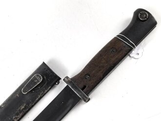 Seitengewehr M84/98 für k98 der Wehrmacht. Nummerngleiches Stück, Hersteller S/238, datiert 1936