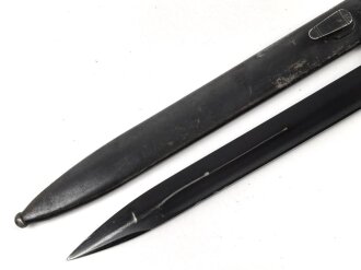 Seitengewehr M84/98 für k98 der Wehrmacht. Nummerngleiches Stück, Hersteller S/238, datiert 1936