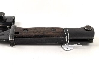 Seitengewehr M84/98 für k98 der Wehrmacht. Nummerngleiches Stück, Hersteller S/238, datiert 1936