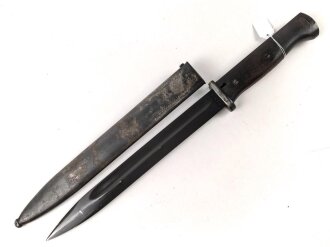 Seitengewehr M84/98 für k98 der Wehrmacht. Nummerngleiches Stück, Hersteller S/238, datiert 1936