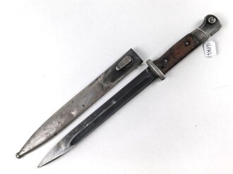 Seitengewehr M84/98 für k98 der Wehrmacht. Nummerngleiches Stück, Hersteller J.Sch, datiert 1937