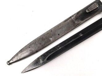 Seitengewehr M84/98 für k98 der Wehrmacht. Nummerngleiches Stück, Hersteller J.Sch, datiert 1937