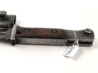 Seitengewehr M84/98 für k98 der Wehrmacht. Nummerngleiches Stück, Hersteller J.Sch, datiert 1937