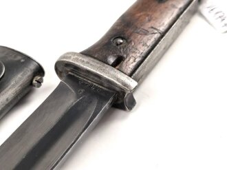 Seitengewehr M84/98 für k98 der Wehrmacht. Nummerngleiches Stück, Hersteller J.Sch, datiert 1937