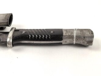 Seitengewehr M84/98 für k98 der Wehrmacht. Nummerngleiches Stück, Hersteller 41asw