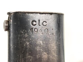 Seitengewehr M84/98 für k98 der Wehrmacht. Getragenes Stück, auf der Klinge Farbflecken ?