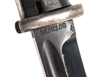 Seitengewehr M84/98 für k98 der Wehrmacht. Getragenes Stück, auf der Klinge Farbflecken ?