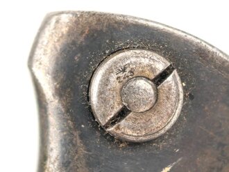 Seitengewehr M84/98 für k98 der Wehrmacht. Getragenes Stück, auf der Klinge Farbflecken ?