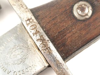 Argentinien, Faschinenmesser Modell 1909, ungereinigtes Stück