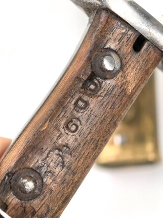 Brasilien, Bajonett Mauser M 1908, guter Gesamtzustand, ungereinigtes Stück