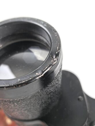 Kriegsmarine, Dienstglas 7 x 50 mit speziellen Okularmuscheln , Hersteller bmk. Glasklare Durchsicht, keine Strichplatte