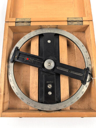 Kriegsmarine, Peilscheibe 20cm Durchmesser . Sehr guter Zustand, in zugehörigem Transportbehälter