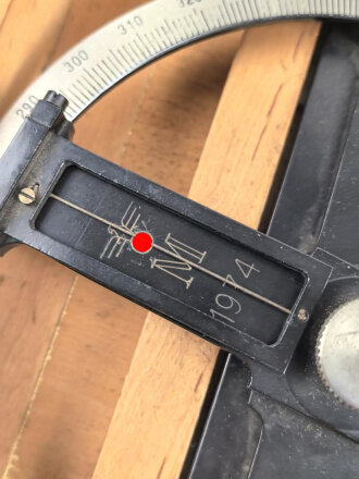 Kriegsmarine, Peilscheibe 20cm Durchmesser . Sehr guter Zustand, in zugehörigem Transportbehälter