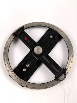 Kriegsmarine, Peilscheibe 20cm Durchmesser . Sehr guter Zustand, in zugehörigem Transportbehälter