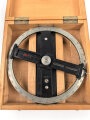 Kriegsmarine, Peilscheibe 20cm Durchmesser . Sehr guter Zustand, in zugehörigem Transportbehälter