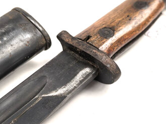 Jugoslawien, Seitengewehr Modell 24 Mauser mit eingekürztem Laufring . Ungereinigtes Stück