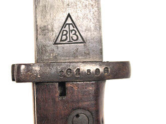 Jugoslawien, Seitengewehr Modell 24 Mauser mit eingekürztem Laufring . Ungereinigtes Stück