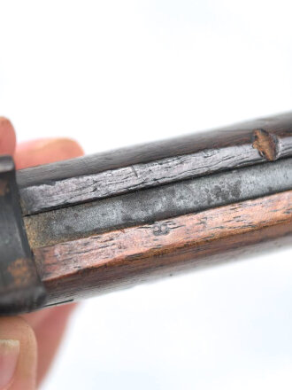 Jugoslawien, Seitengewehr Modell 24 Mauser mit eingekürztem Laufring . Ungereinigtes Stück