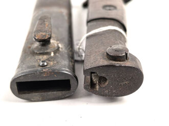 Jugoslawien, Seitengewehr Modell 24 Mauser mit eingekürztem Laufring . Ungereinigtes Stück