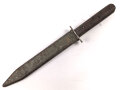 Österreich 1. Weltkrieg, Grabendolch, Kampfmesser Modell 1917. Getragenes Stück, Scheide Originallack, Lederschlaufe weich. Ungereinigtes Stück