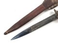 Niederlande, Kampfmesser Modell 1917, so bis 1940 ausgegeben. Nummerngleiches, ungereinigtes Stück