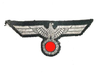 Brustadler  für Unteroffiziere des Heeres. Metallfaden, getragenes Stück