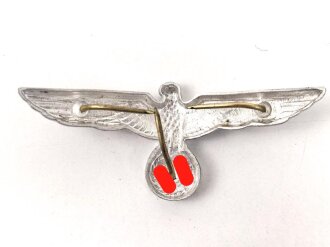 Adler für eine Schirmmütze des Heeres. Aluminium