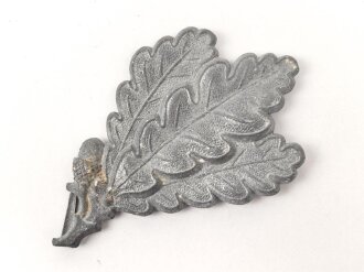Heer, Feldmützenabzeichen für Jäger , Zink, spätes Stück,  mitgeprägte Splinte