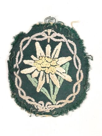 Heer, Ärmelabzeichen für einen Angehörigen der Gebirgstruppe, leicht getragenes Stück