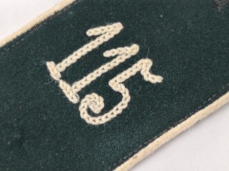 Heer, einzelne Schulterklappe für Mannschaften im Infanterie Regiment 115, Länge 12,5cm