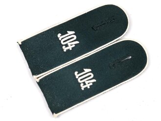Heer, Paar Schulterklappen für Mannschaften im Infanterie Regiment 104, Länge 12,5cm