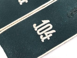 Heer, Paar Schulterklappen für Mannschaften im Infanterie Regiment 104, Länge 12,5cm