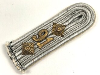 Heer, einzelnes Schulterstück  für einen Hauptmann im Infanterie Regiment 91, Länge etwa 10,5cm