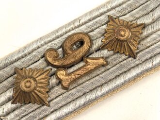 Heer, einzelnes Schulterstück  für einen Hauptmann im Infanterie Regiment 91, Länge etwa 10,5cm