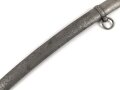 Sandgestrahlte Scheide für einen Reitersäbel, passend für zum Beispiel  Frankreich, Säbel für Husaren Modell 1803. Gesamtlänge 93cm