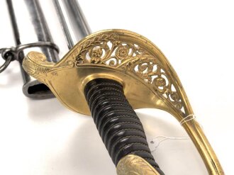 Frankreich, Säbel für Offiziere der Infanterie Modell 1845. Datiert 1915