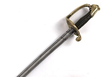 Frankreich, Säbel für Offiziere der Infanterie Modell 1845. Datiert 1915 , Scheide fehlt