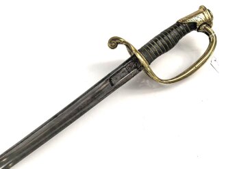 Frankreich, Säbel für Offiziere der Infanterie Modell 1845. Datiert 1915 , Scheide fehlt