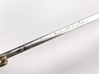 Frankreich, Säbel für Offiziere der Infanterie Modell 1845. Datiert 1915 , Scheide fehlt