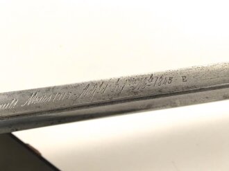 Frankreich, Säbel für Offiziere der Infanterie Modell 1845. Datiert 1915 , Scheide fehlt